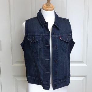 Denim jeans vest